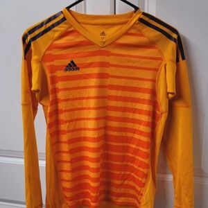Adidas Athletic Shirt Boys Size: Medium Padded Sleeves Climalite